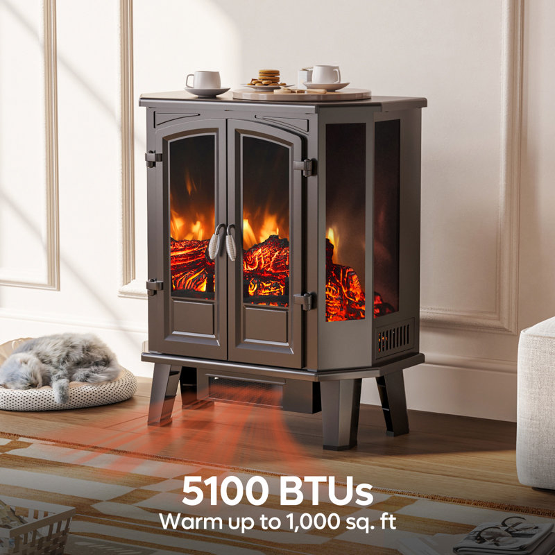 Winston Porter Maylee 25"W Infrared Electric Fireplace Heater